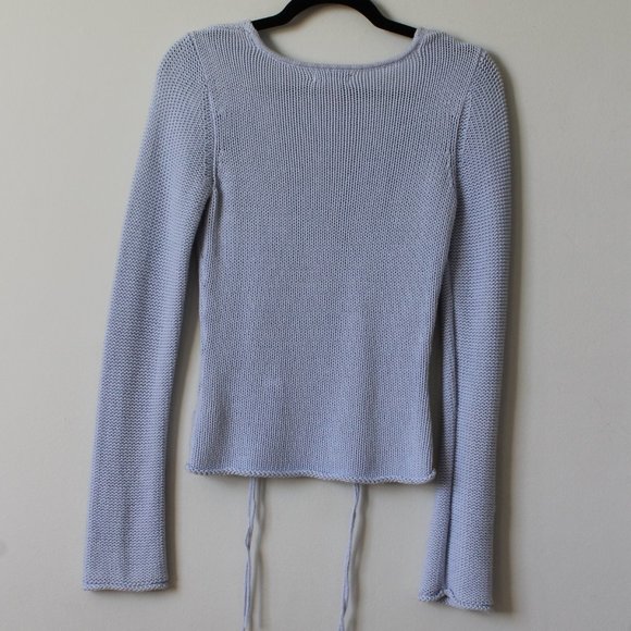 Y2K GUESS Tie Detail Knit Sweater Size S - Picture 4 of 7